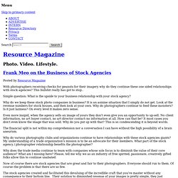 Resource Magazine Frank Meo on the Business of Stock Agencies