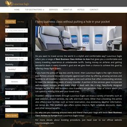 Best Business Class Airlines To Asia