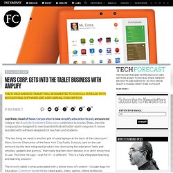 News Corp. Gets Into The Tablet Business With Amplify