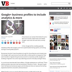 Google+ business profiles to include analytics & more