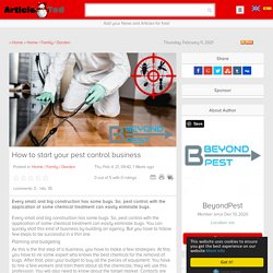 How to start your pest control business