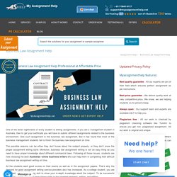 Business Law Homework Help Writers