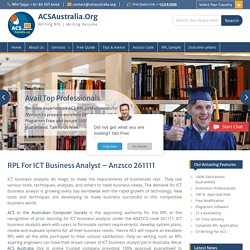 RPL For ICT Business Analysts for Australia Immigration