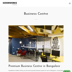 Premium Business Space For Rent In Bangalore