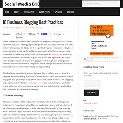 10 Business Blogging Best Practices