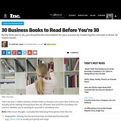 30 Business Books to Read Before You're 30