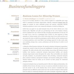 Business Loans For Minority Women - Businessfundingpro