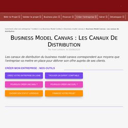 Business Model Canvas : Les canaux de distribution