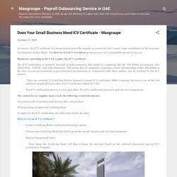 Does Your Small Business Need ICV Certificate - Masgroupe