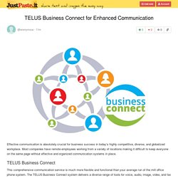 TELUS Business Connect for Enhanced Communication
