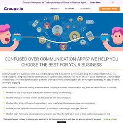 Best business communication apps to check out - Groupe.io