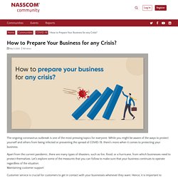 How to Prepare Your Business for any Crisis? - NASSCOM Community