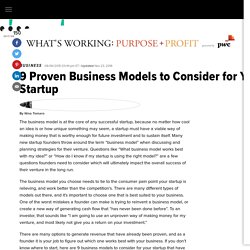 9 Proven Business Models to Consider for Your Startup