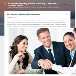 Hire Business Consultancy for Better Growth