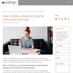 How to Make a Business Case for Continuous Learning