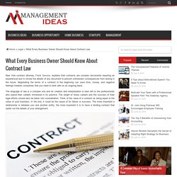 What Every Business Owner Should Know About Contract Law - Management-Ideas
