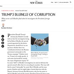 Trump’s Business of Corruption