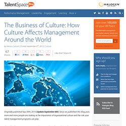 The Business of Culture: How Culture Affects Management Around the World