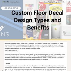 Custom Floor Decal Design Types and Benefits