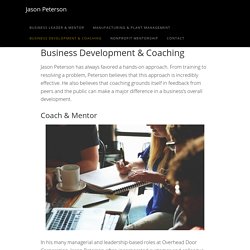 Business Development & Coaching – Jason Peterson