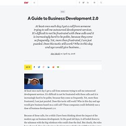 A Guide to Business Development 2.0