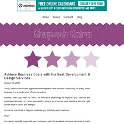 Achieve Business Goals with the Best Development & Design Services