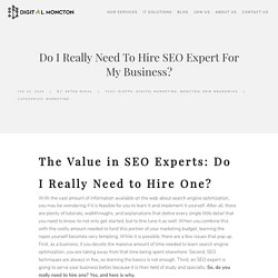 Do I Really Need to Hire SEO Expert for my business? - Digital Moncton