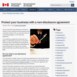 Protect your business with a non-disclosure agreement - Canada Business
