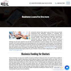 Business loans for doctors