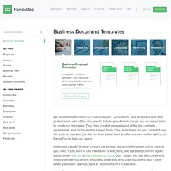 Business Document Templates