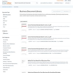 Find and share free business documents - docstoc