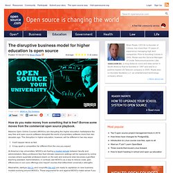 The open source business model for higher education