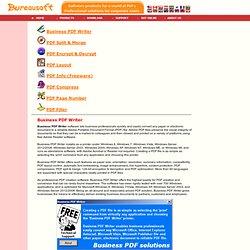 PDF utilities, tools and writers (inc. PDF Info)