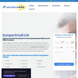 Europe Email List - Europe Mailing Database - Europe Business Email List