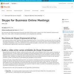 Skype for Business Online Service Description