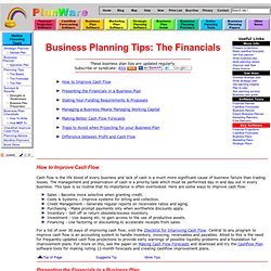 Business Plan Tips: Financials for a Better Business Plan, Business Planner, Business Plan Software, Business Plan Template, Business Plans, Sample Business Plan, Business Planners