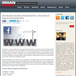 The Business Guide to Facebook Part 1: Your Brand Page for the Social Web