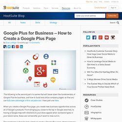 Google Plus for Business - How to Create a Google Plus Page