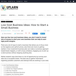 Low-Investment Business Ideas You Can Start Online - Deorwine Infotech