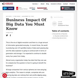 Business Impact Of Big Data You Must Know - Ksolves Blog