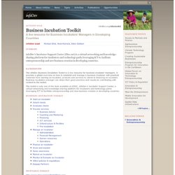 Business Incubation Toolkit