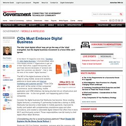 CIOs Must Embrace Digital Business - Global Cio - Executive
