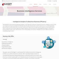 Business Intelligence Company in Pakistan