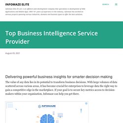 Top Business Intelligence Service Provider