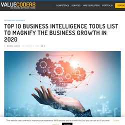 Top 10 Business Intelligence Tools List