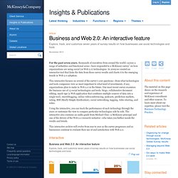 Business and Web 2.0 An interactive feature - McKinsey Quarterly - Business Technology - Strategy