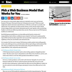 Internet Business Models Article