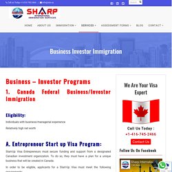 Business Investor Immigration Program