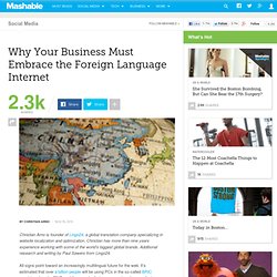Why Your Business Must Embrace the Foreign Language Internet