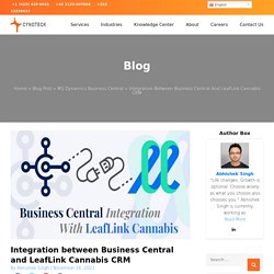 Business Central and LeafLink Cannabis CRM Integration